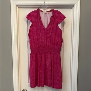 LOFT Floral Pink Dress